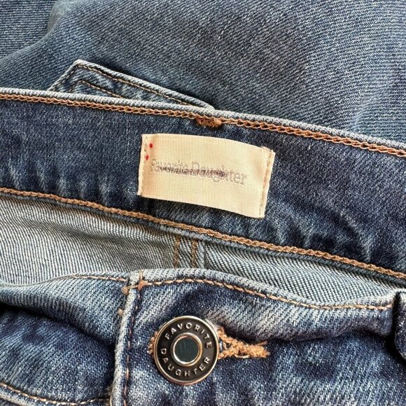 New Favorite Daughter The Valentina Tower Super High Rise Jeans in Medium Indigo - Picture 10 of 13